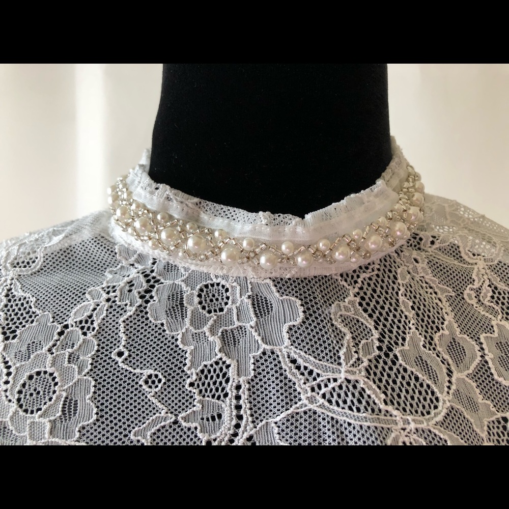 White lace top